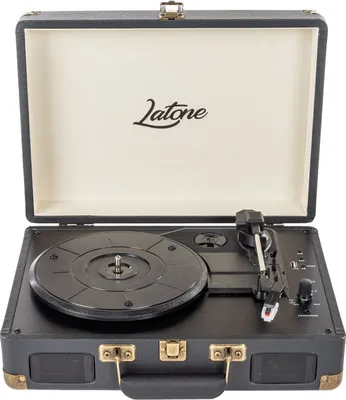 Obrázek produktu pro Latone RetroCase Black Přenosný gramofon