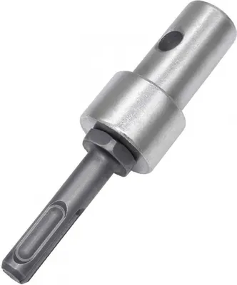 Produktbild von Profi Adapter für Erdbohrer passend, Bohrmaschine Akku-Bohrer und SDS Plus 1/2-Zoll (M13 x 15 mm), 2 Schlitze und 2 Pits