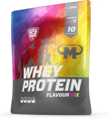 Produktbild von Mammut Nutrition - Whey Protein - Mix Beutel - 10 x 25 g Portionsbeutel - verpackt im Zipp