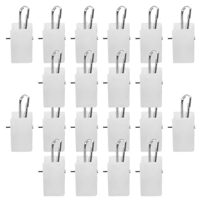 Produktbild von 20 Stück Gardinenclips mit Haken für Vorhänge und Lichterketten