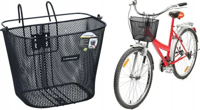 Zdjęcie produktu dla Dunlop Koszyk Rowerowy Przedni Na Kierownice Mocowanie Na Haki 20L