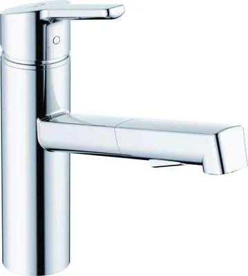 Immagine prodotto di Kludi M3, miscelatore monocomando per lavello, con doccetta, cromato, 1 pz.