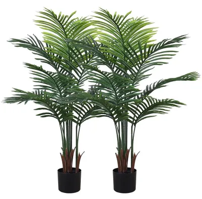 Obrázok produktu pre Umelá palma 120 cm - Sada 2 - Dekorácia do interiéru