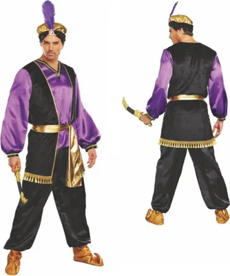 Sultan Kostüm Omar für Herren Gr. XXL lila Orient 1001 Nacht Märchen SALE Fasching Karneval Mottoparty