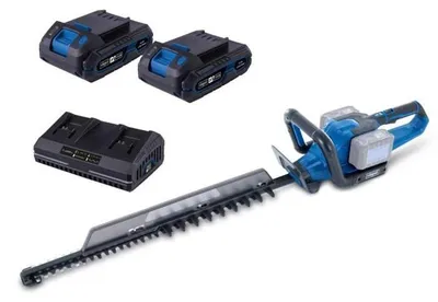 Produktbild von Akku-Heckenschere Scheppach BC-HT720-X, Schnittlänge 65 cm, 2 Akkus mit 4 Ah, Zweifach-Ladegerät, 20V IXES