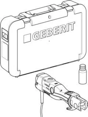 Produktbild von Geberit 691024P21 Pressgerät ECO 203 in Koffer 230V