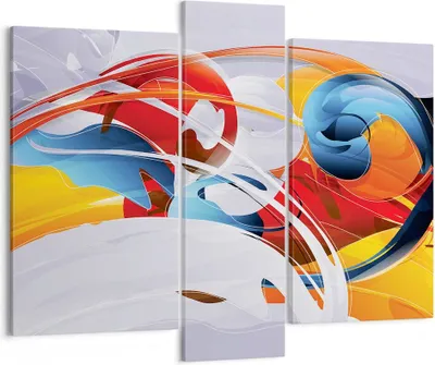 Produktbild von Bild auf Leinwand - Leinwandbild - Abstraktion modern - 95x80cm - Wand Bild - Wanddeko - Wandbilder - Leinwanddruck - Bilder - Kunstdruck - Wanddekoration - Leinwand bilder - Wandkunst - CB95x80-3529