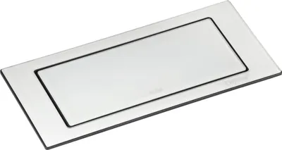 Produktbild von EVOline Backflip Steckdose - versenkbare Steckdose 2 fach mit USB-C Charger, Kunststoff / Glas weiß matt