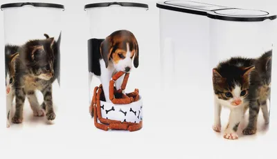 Produktbild von Futterdose für Trockenfutter - 4 Liter - Katzenfutterbox Hundefutterbox Tierfutterdose Katzen