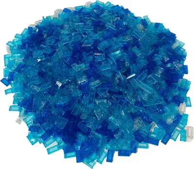 Produktbild von LEGO® MOC Meer Gewässer Transparent Blau Fliesen und Platten NEU! Menge 100x