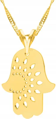 Produktbild von Goldkette Hand Hand Hände Handplatte Hand Anhänger SILBER 925