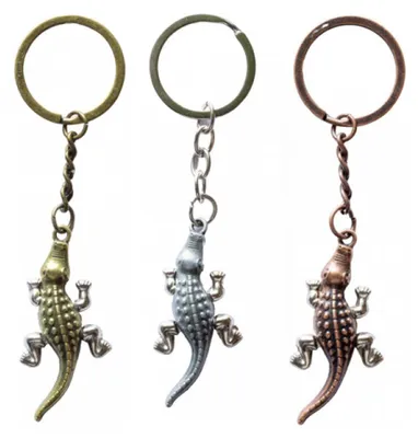 Image de Porte-clés en métal - Crocodile (lot de 12)
