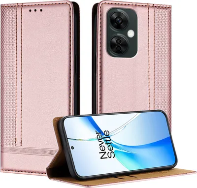 Produktbild von Handyhülle für OnePlus Nord CE 3 Lite Leder Flip Klappbare Schutzhülle mit Standfunktion Pink