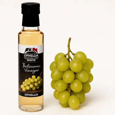 Produktbild von Ophellia Weißer Balsamico-Essig 250 ml – Griechische Spezialität für Salate und Saucen