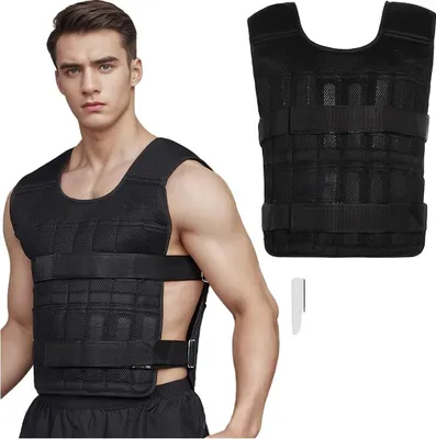 Immagine prodotto di Gilet per il peso, vestibilità regolabile, dispositivo di allenamento versatile, gilet da 20 kg