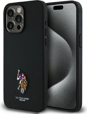 Produktbild von Us Polo Ushcp15Xpemk Iphone 15 Pro Max 6,7" Czarny/Schwarz Gestickt Dh Farbe