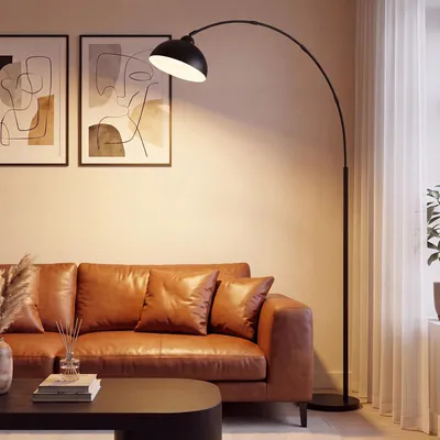 Zdjęcie produktu dla Lampa łukowa do salonu, bez żarówki