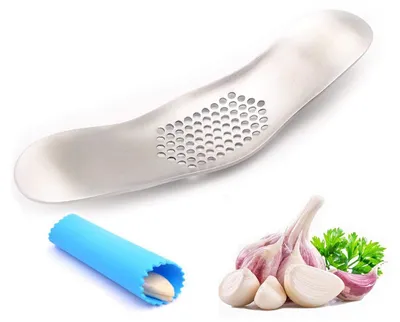 Knoflook Rocker Crusher aus Edelstahl, spülmaschinenfest
