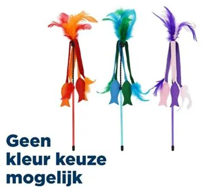 Produktbild von Happy Pet Tabby Patch Katze Angelrute Fisch Filz sortiert