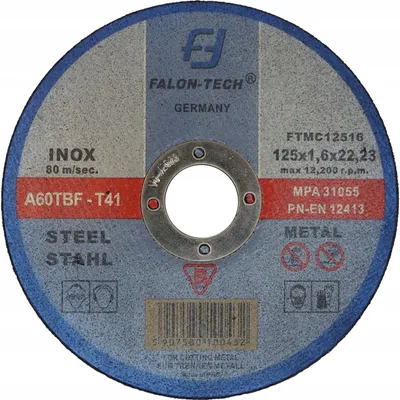 Produktbild von Winkelschleifer-Trennscheibe für Stahl und Edelstahl, 125 mm, 125 x 1,6 mm