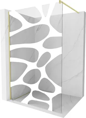 Obrázek produktu pro Mexen Kioto Walk-in sprchová stěna 100x200cm zlato