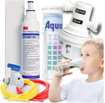 Image de Filtre a eau robinet 3M AP2 C405 SG, filtration 0,5 micron, reduction du chlore et des cystes, avec tete de montage