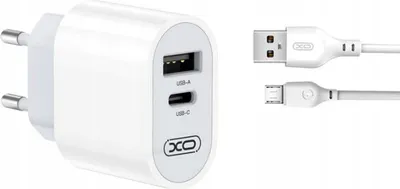 Image de Chargeur mural USB + câble USB Type-C XO-L97