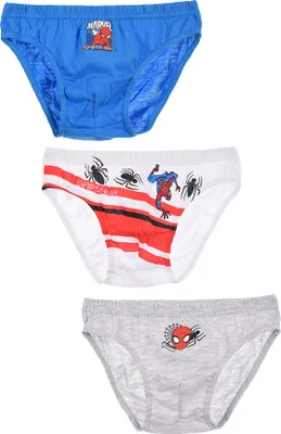 Produktbild von Spider-Man Unterhosen Schlüpfer Slips 3er Set Jungen Kinder           , Größe:116-128