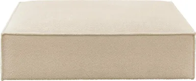 Produktbild von KAWOLA Polsterhocker CARMO Hockerbank Stoff beige