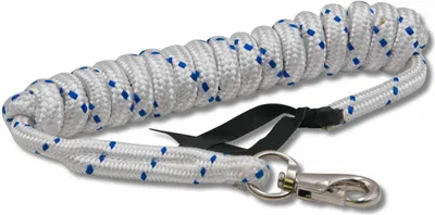Produktbild von AMKA Bodenarbeitseil Bodenleine Westernrope mit Bull Snap und Lederenden 7 m