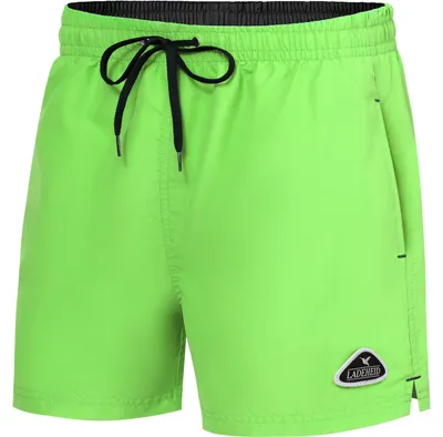 Produktbild von Ladeheid Herren Badehose Badeshorts Beachshorts Schwimmhose LAZA1003 (Hellgrün Schwarz, S)