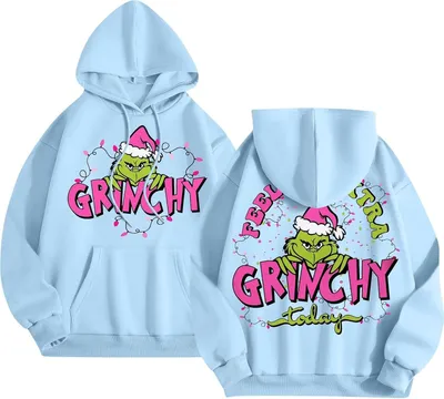 Produktbild von ASKSA Damen Herren Weihnachtspullover Lustig Weihnachtspulli 3D Druck Sweatshirt Weihnachten Pullover Rundhals Langarm Xmas Pulli,Hellblau,M
