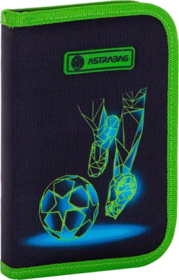 Zdjęcie produktu dla Piórnik pojedynczy z akcesoriami Football Motion Astrabag