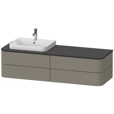 Produktbild von DURAVIT HP4973L9292 WTU HappyD2+ wandh.,408x1600x550mm