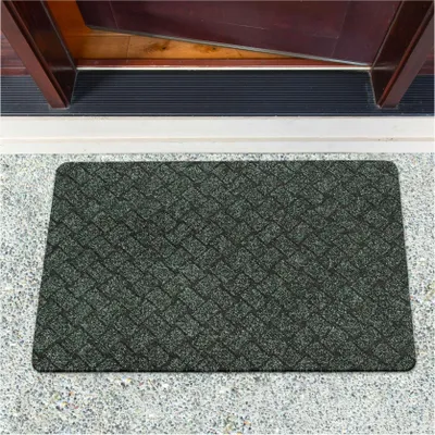 Produktbild von Fußmatte Türvorleger Bodenmatte Textil Melbourne Pflasterstein Grün Robust Wasserabweisend Breite 60 cm Länge 90 cm