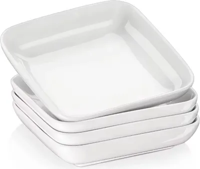 Obrázok produktu pre Servírovacia súprava Majestic - 4 osoby - biela keramika - taniere na večeru a raňajky