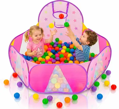 Obrázek produktu pro Koule pro dětské bazénky, rozměry 100x100 cm, barevné, vyrobené z měkkého materiálu, vhodné pro použití v interiéru i exteriéru