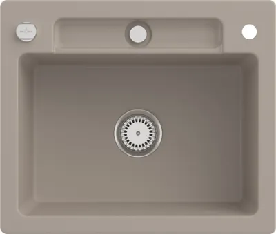 Produktbild von Villeroy & Boch Keramikspüle 334602AM, Siluet 60 S Einbauspüle - inkl.