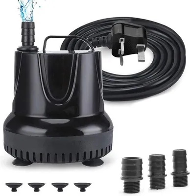 Produktbild von Doppelpumpe 1500L/H 40W - Stille Wasserzirkulationspumpe für Schwimmbad, Aquarium und Teich mit 3 Sprinklern