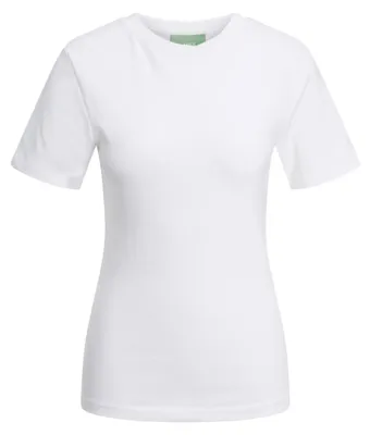 Produktbild von Jack&Jones Damen Jxbelle Tight Ss Oneck Tee JSR T-Shirt, Bright White, XL