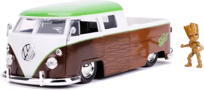 Produktbild von Jada Toys 253225013 - Marvel Guardians of the Galaxy 1962 VW Bus 1, 1:24 - Modellauto