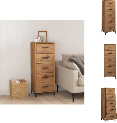 Zdjęcie produktu dla vidaXL Komoda 42x35x110 cm z litego drewna sosnowego - Komody