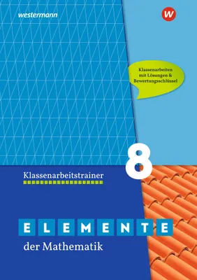 Produktbild von Elemente der Mathematik Klassenarbeitstrainer 8. Ausgabe für das G9 in Nordrhein-Westfalen