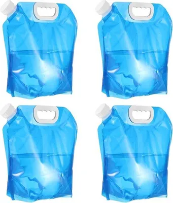 Produktbild von Famanu Faltbare Wasserbeutel 5L - 4 Stück