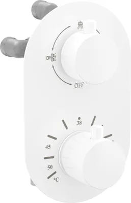 Immagine prodotto di Mexen Kai miscelatore termostatico da vasca-doccia a 3 uscite, bianco - 77602-20