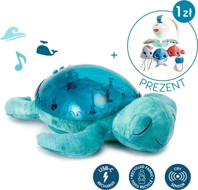Zdjęcie produktu dla Projektor Z Pozytywką - Żółw Podwodny Niebieski Eco - Cloud B® Tranquil Turtle™