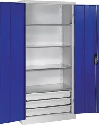 Produktbild von CP Stahlschrank blau/grau 120,0 x 50,0 x 195,0 cm