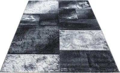 Produktbild von Ayyildiz | Moderner Teppich - Geometrisch - Abstrakt Design - Kurzflor Wohnzimmer - grau - 340 cm x 240 cm