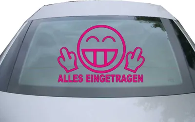 Produktbild von Indigos UG - Aufkleber Heckscheibe & Motorklappe DE2030 - pink - 600x395 mm - Alles eingetragen - Auto Scheiben Fenster Heckklappe Tuning Racing JDM - Die cut