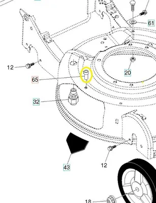 Image de Ecrou M145 Husqvarna 583477301